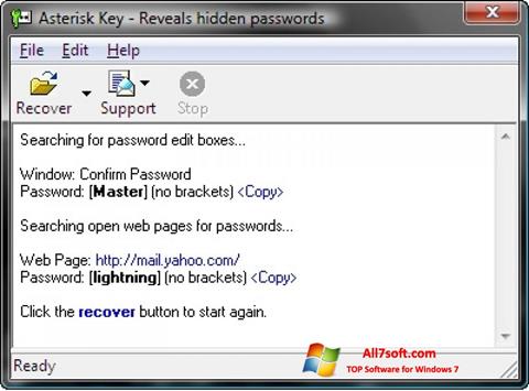 স্ক্রিনশট Asterisk Key Windows 7