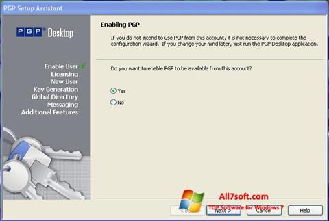 স্ক্রিনশট PGP Desktop Windows 7