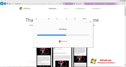স্ক্রিনশট Google Chrome Offline Installer Windows 7