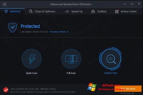 স্ক্রিনশট Advanced SystemCare Windows 7
