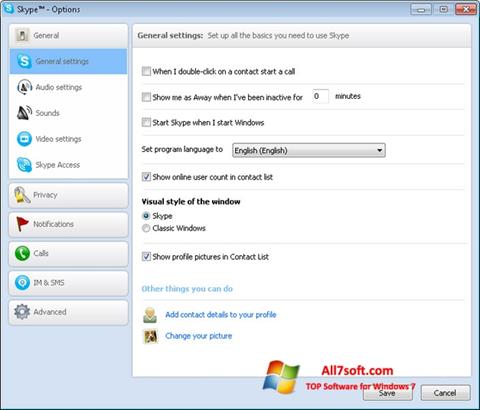 স্ক্রিনশট Skype Setup Full Windows 7