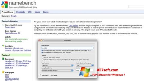 স্ক্রিনশট NameBench Windows 7
