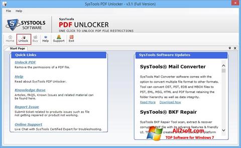 স্ক্রিনশট PDF Unlocker Windows 7