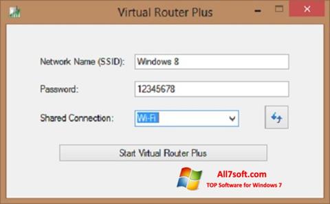 স্ক্রিনশট Virtual Router Plus Windows 7