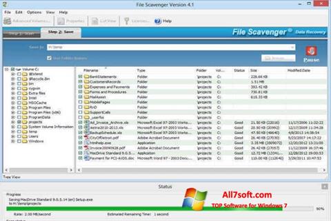 স্ক্রিনশট File Scavenger Windows 7