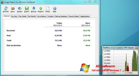 স্ক্রিনশট NetWorx Windows 7