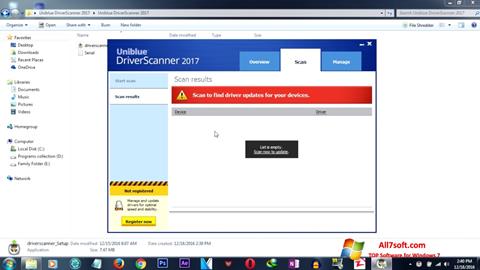 স্ক্রিনশট DriverScanner Windows 7