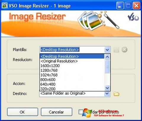 স্ক্রিনশট VSO Image Resizer Windows 7
