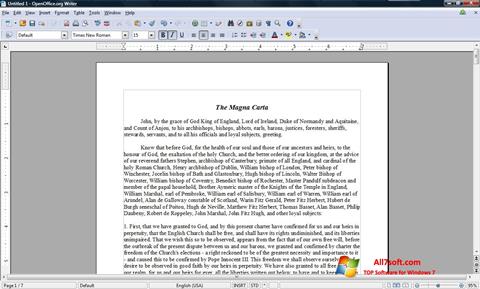 স্ক্রিনশট OpenOffice Windows 7