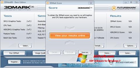 স্ক্রিনশট 3DMark06 Windows 7