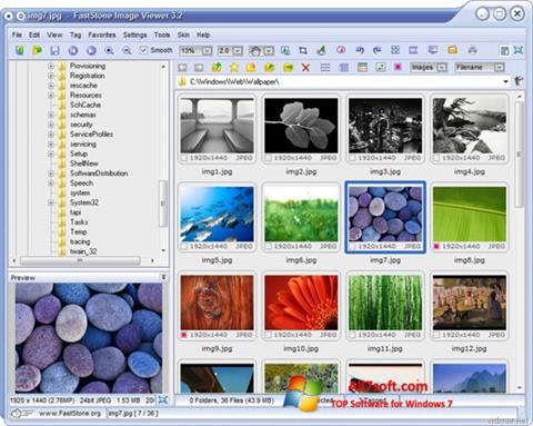 স্ক্রিনশট FastStone Image Viewer Windows 7