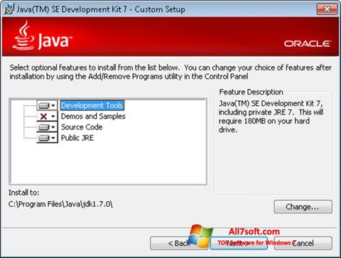 স্ক্রিনশট Java SE Development Kit Windows 7