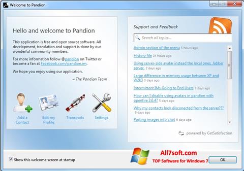স্ক্রিনশট Pandion Windows 7