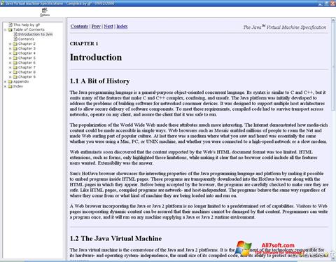 স্ক্রিনশট Java Virtual Machine Windows 7