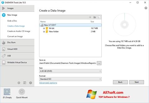 স্ক্রিনশট DAEMON Tools Lite Windows 7