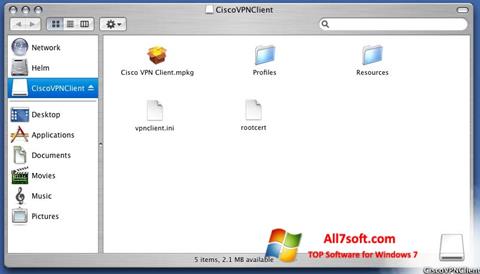 স্ক্রিনশট Cisco VPN Client Windows 7