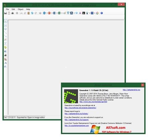 স্ক্রিনশট Greenshot Windows 7
