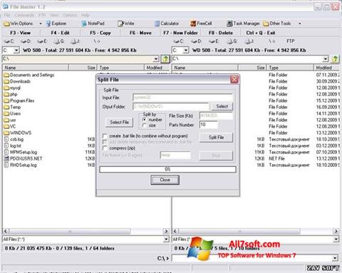 স্ক্রিনশট File Master Windows 7