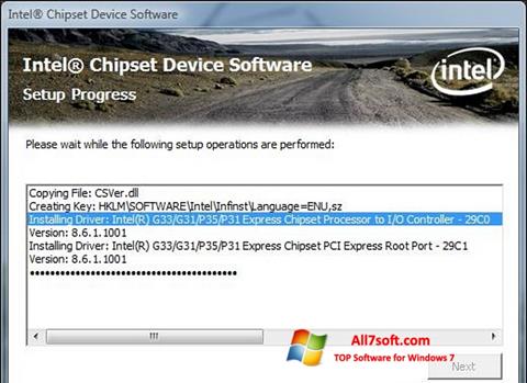 স্ক্রিনশট Intel Chipset Device Software Windows 7