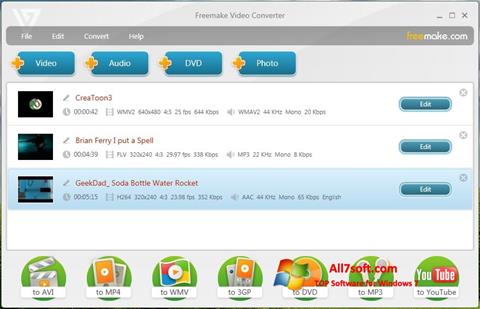 স্ক্রিনশট Freemake Video Converter Windows 7