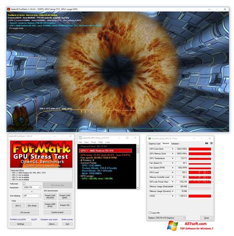 স্ক্রিনশট FurMark Windows 7