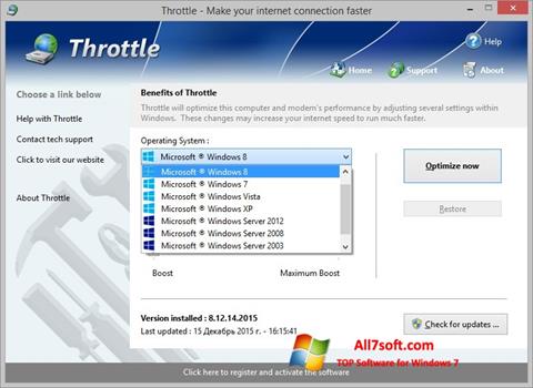 স্ক্রিনশট Throttle Windows 7