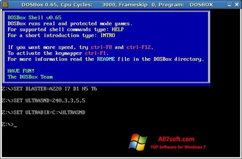 স্ক্রিনশট DOSBox Windows 7