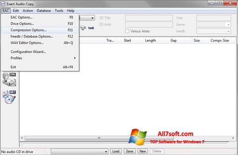 স্ক্রিনশট Exact Audio Copy Windows 7
