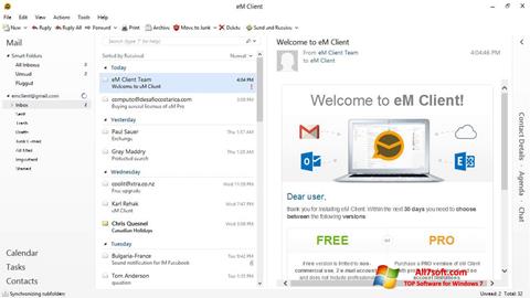 স্ক্রিনশট eM Client Windows 7