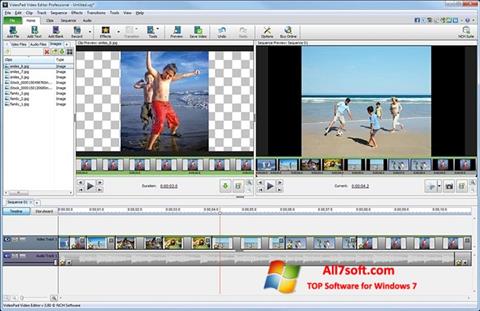 স্ক্রিনশট VideoPad Video Editor Windows 7