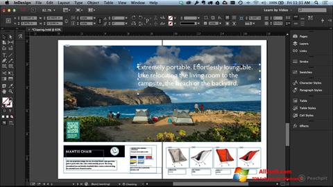 স্ক্রিনশট Adobe InDesign Windows 7