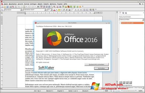 স্ক্রিনশট SoftMaker Office Windows 7