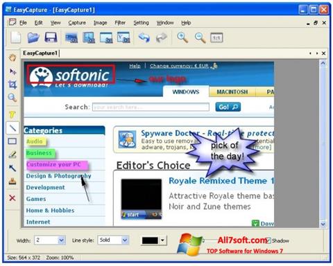 স্ক্রিনশট EasyCapture Windows 7