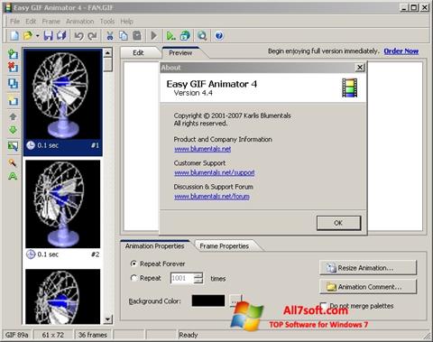 স্ক্রিনশট Easy GIF Animator Windows 7