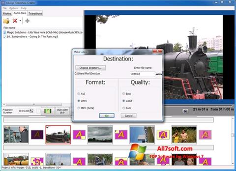 স্ক্রিনশট Bolide Slideshow Creator Windows 7