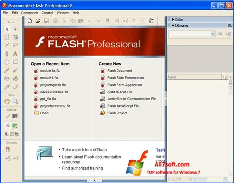 স্ক্রিনশট Macromedia Flash Player Windows 7