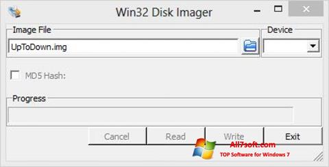 স্ক্রিনশট Win32 Disk Imager Windows 7