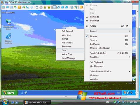 স্ক্রিনশট Radmin Windows 7