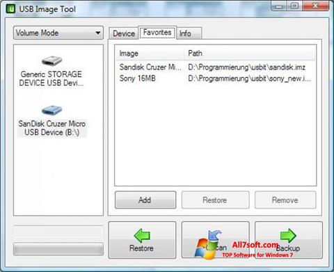 স্ক্রিনশট USB Image Tool Windows 7