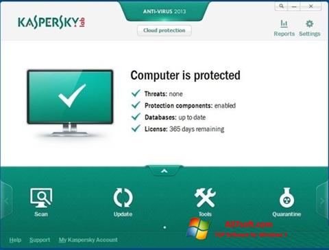 স্ক্রিনশট Kaspersky Windows 7
