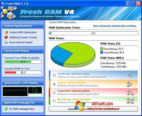 স্ক্রিনশট Fresh RAM Windows 7