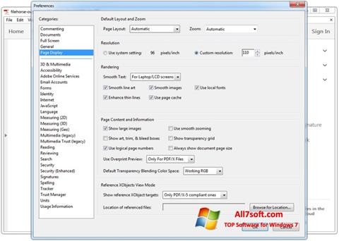 স্ক্রিনশট Adobe Acrobat Windows 7