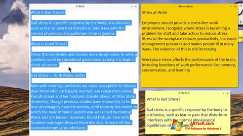 স্ক্রিনশট Simple Sticky Notes Windows 7