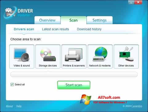 স্ক্রিনশট Carambis Driver Updater Windows 7