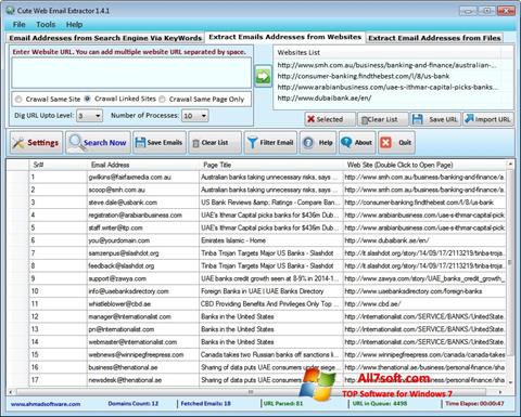 স্ক্রিনশট eMail Extractor Windows 7