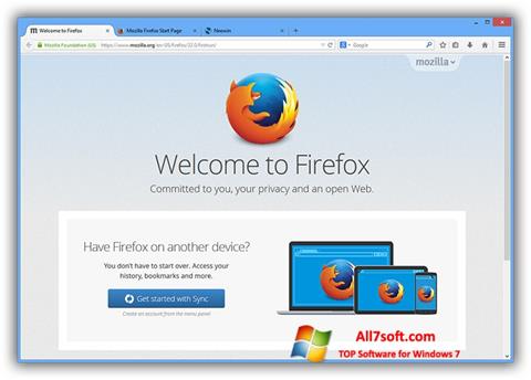 স্ক্রিনশট Mozilla Firefox Offline Installer Windows 7