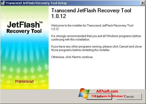 স্ক্রিনশট JetFlash Recovery Tool Windows 7