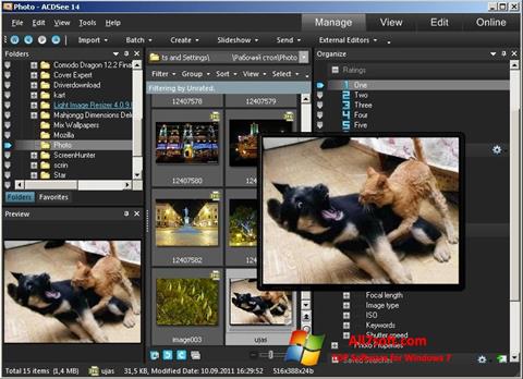 স্ক্রিনশট ACDSee Photo Manager Windows 7