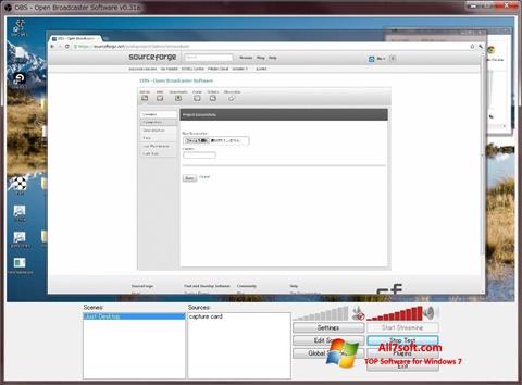স্ক্রিনশট Open Broadcaster Software Windows 7