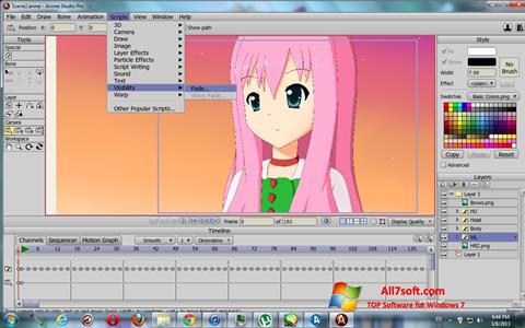 স্ক্রিনশট Anime Studio Windows 7
